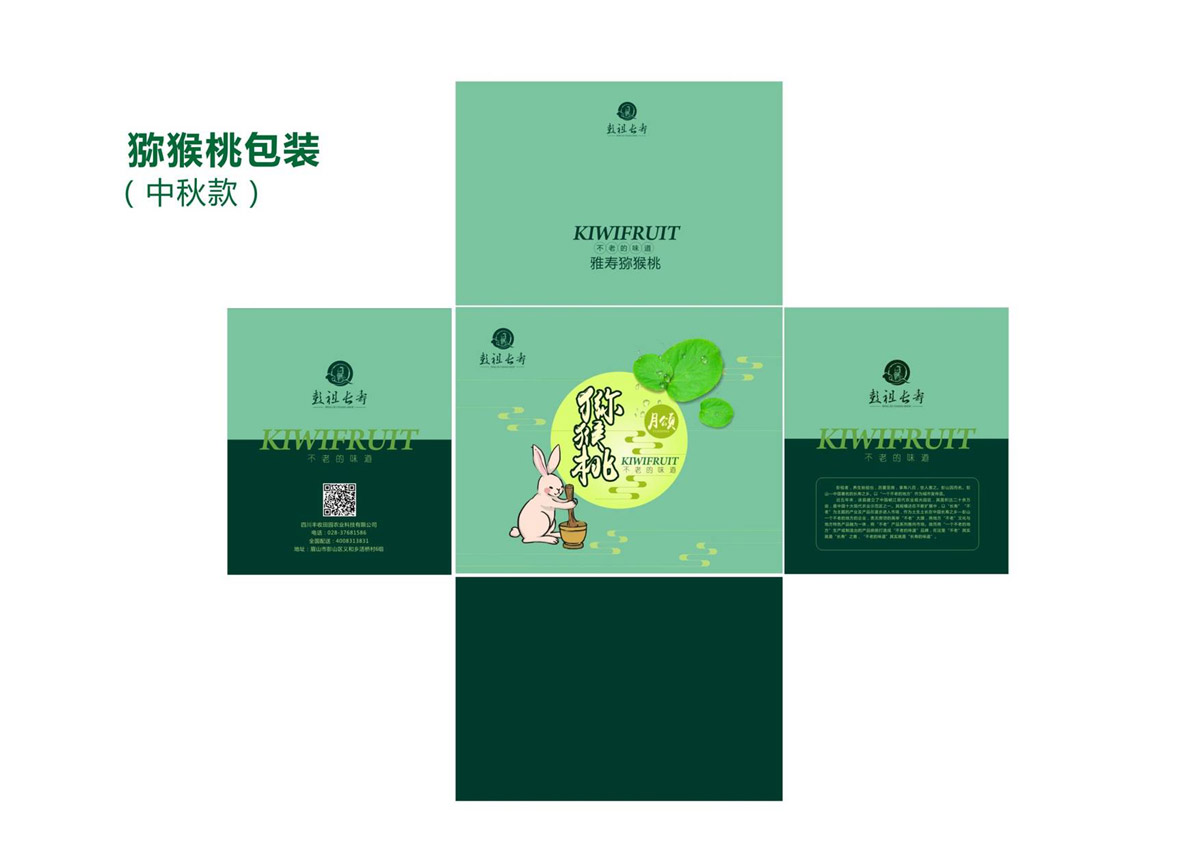 【彭祖長壽獼猴桃】包裝設計方案｜高端禮品裝效果圖與膳食理念融合